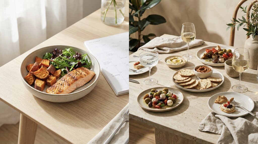 Como comer bem na semana e não “desandar” no fim de semana